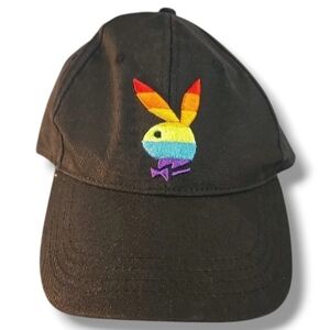 Playboy Pride Flag Baseball Cap Hat NWT Snapback LGBT